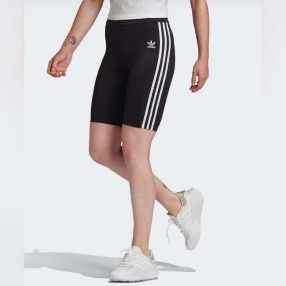 Adidas high waist bike shorts